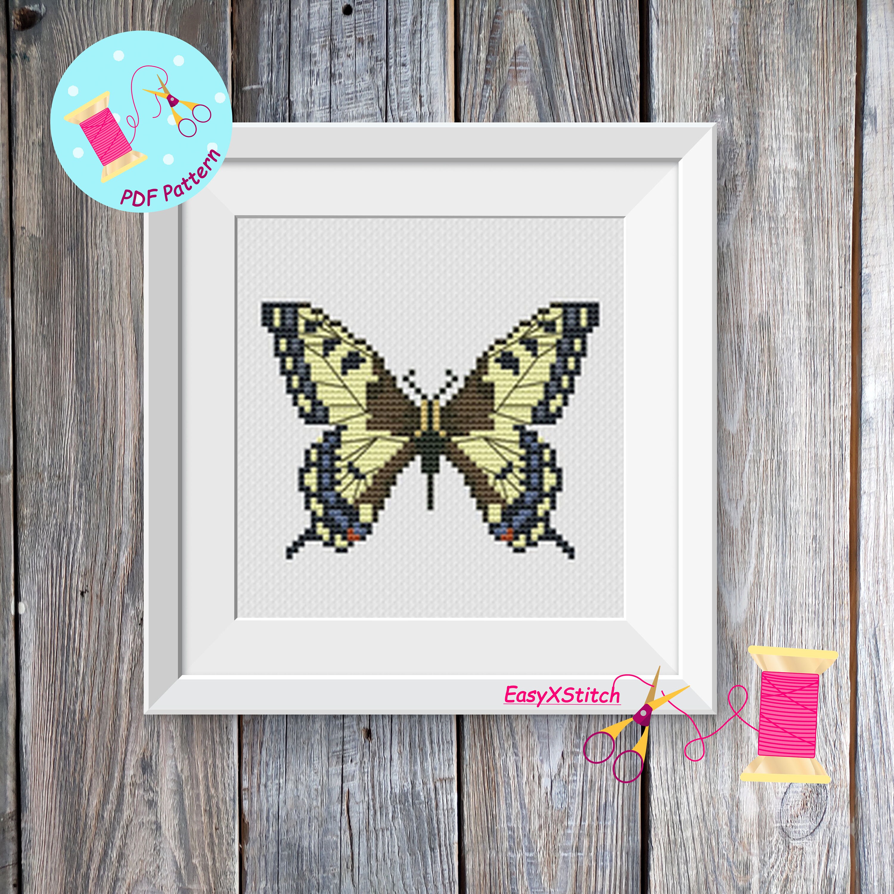Butterfly Cross Stitch Moth Cross Stitch Pattern Insect Cross Stitch