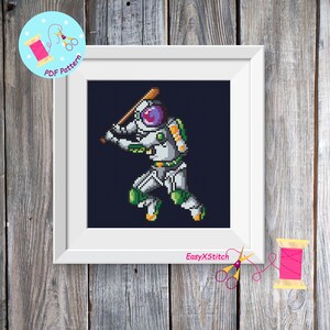 Astronaut  cross stitch pattern Space cross stitch pattern Planets cross stitch