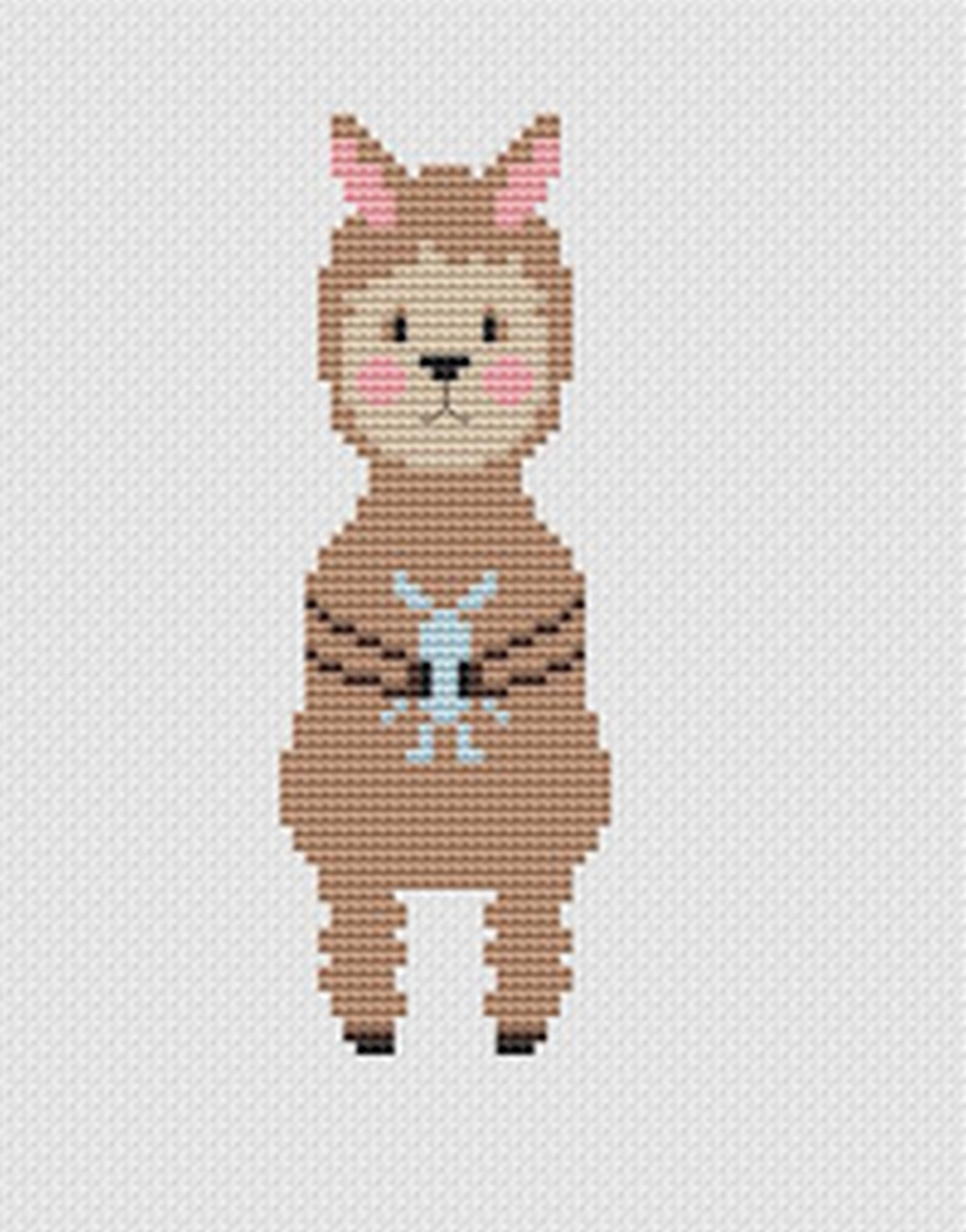 Llama cross stitch pattern PDF alpaca cross stitch cross Etsy