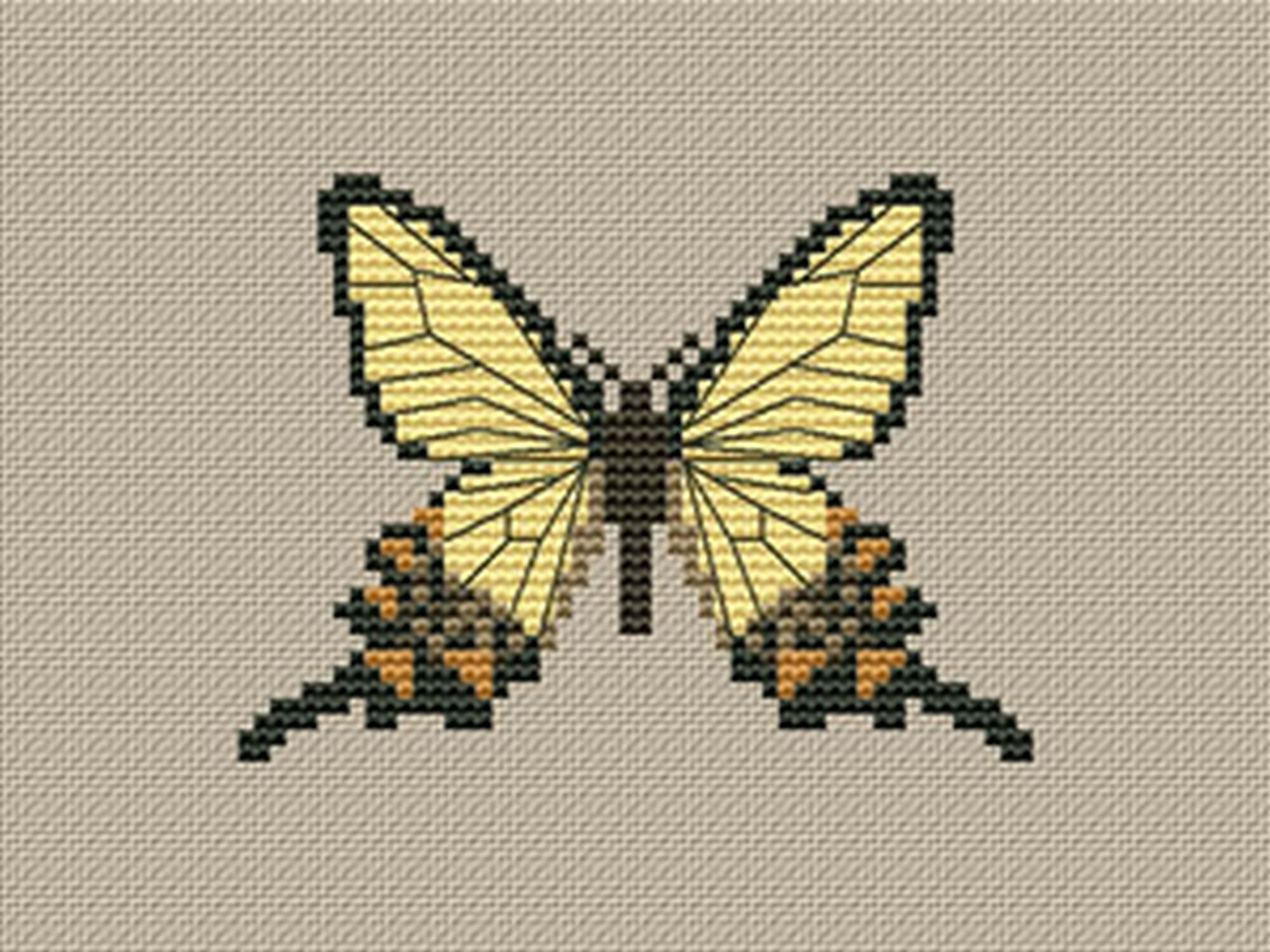 Butterfly Cross Stitch Moth Cross Stitch Pattern Insect Cross Etsy