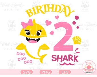 Download Birthday Shark Svg Etsy