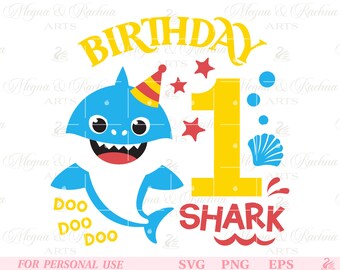 Free Free 125 Baby Shark 2 Birthday Svg SVG PNG EPS DXF File