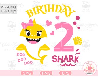 Free Free 140 Baby Shark 1St Birthday Svg SVG PNG EPS DXF File