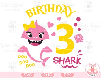 Free Free 350 Baby Shark 2Nd Birthday Svg Free SVG PNG EPS DXF File