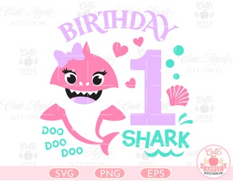 Download Birthday Shark Svg Etsy