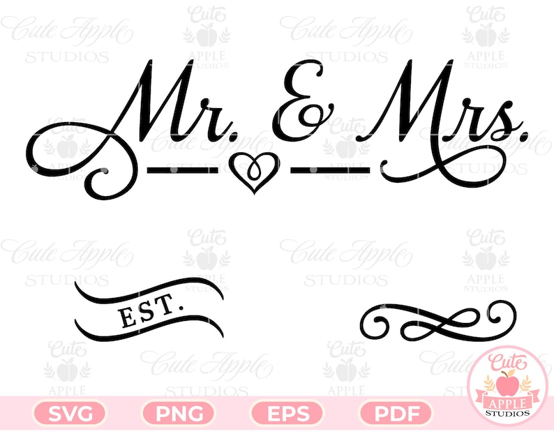 Download Mr And Mrs Svg Custom Wedding Svg Files For Silhouette Clip Art Marriage Svg Love Svg Wedding Svg Svg Files For Cricut Digital Drawing Illustration Deshpandefoundationindia Org
