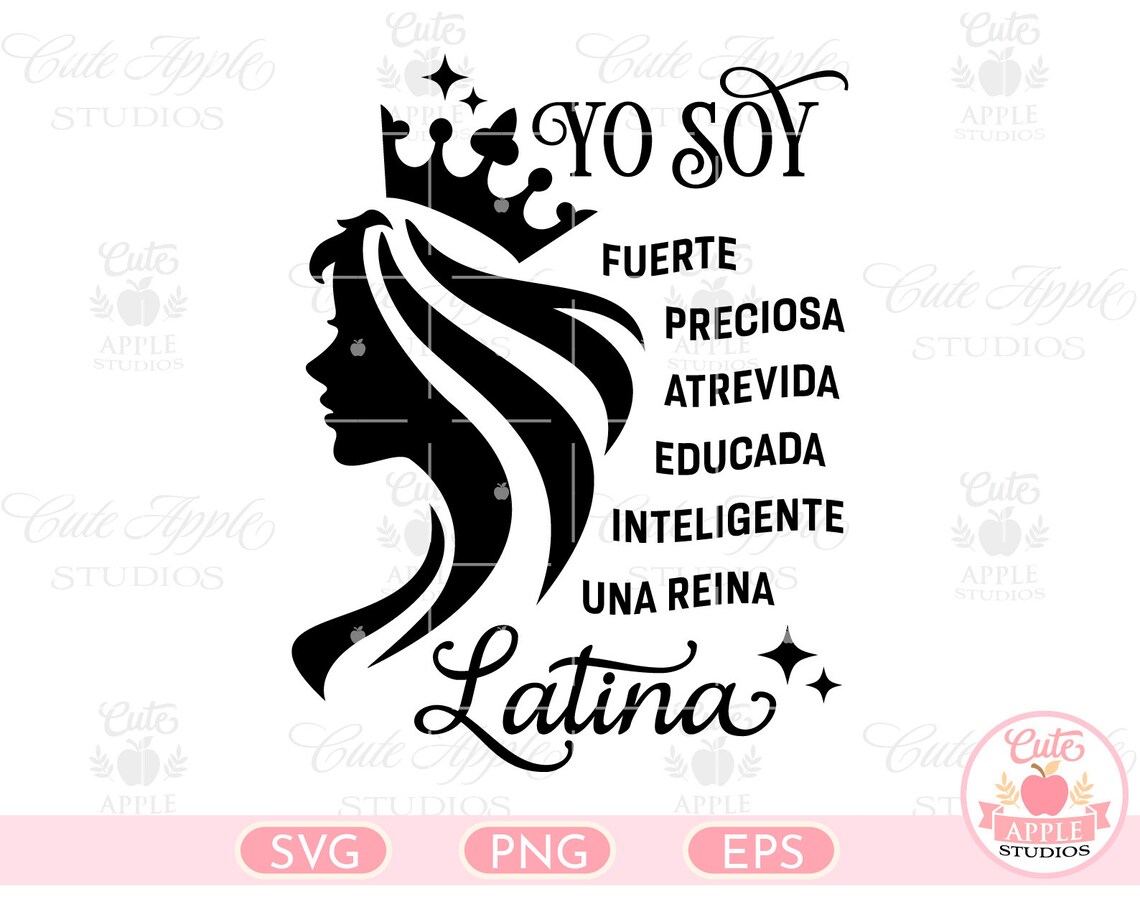 Yo Soy Latina Svg Latina Svg Spanish Svg Affirming Words | Etsy