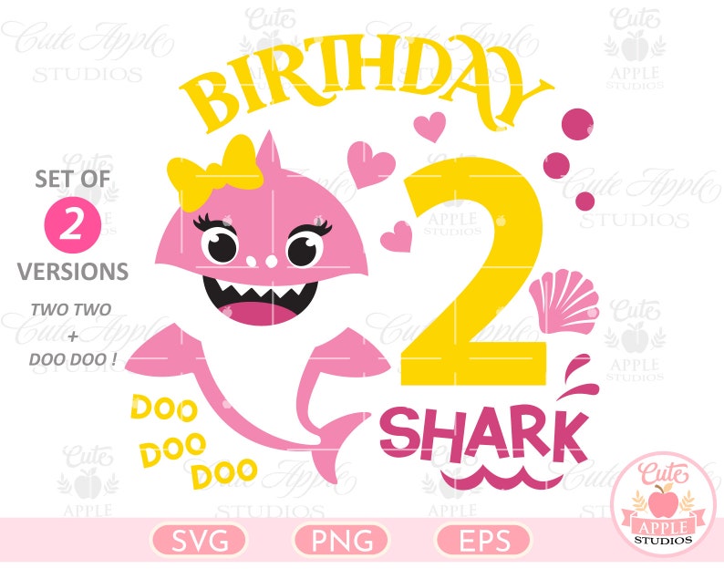 Free Free 315 Baby Shark 2Nd Birthday Svg SVG PNG EPS DXF File