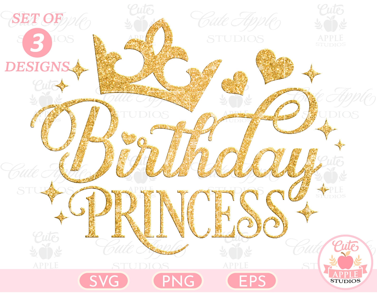 Happy Birthday Princess Crown