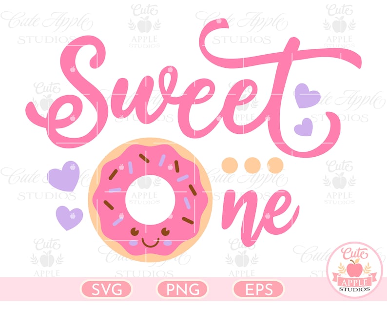 Sweet One Svg Sweet One Birthday First Birthday Svg 1st | Etsy