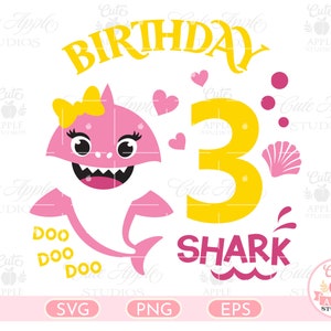 Download Birthday Shark Svg Etsy