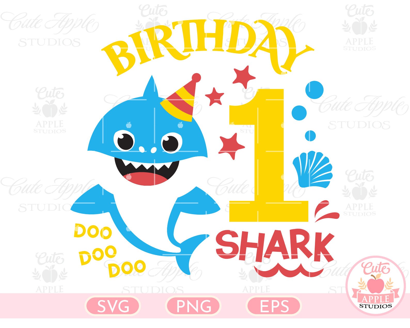 1st Birthday Shark Svg Shark Doo Doo Svg Shark Birthday Svg Etsy