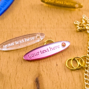 Custom Acrylic Jewelry Tags: Personalized Ornament Charms