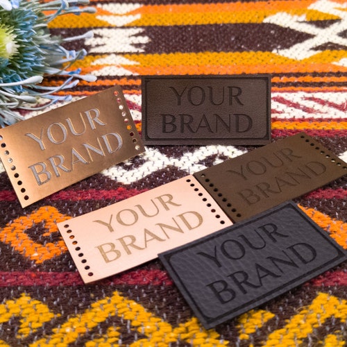 Custom Bag Labels for Branding Personalized Leather Logo Tags Etsy