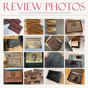 6 Custom Jeans Labels for Branding: Faux Leather Patch for Handmade ...