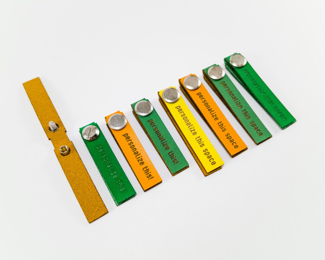 Personalized Zipper Tags for Large Zipper Pulls Set of 5 Etsy