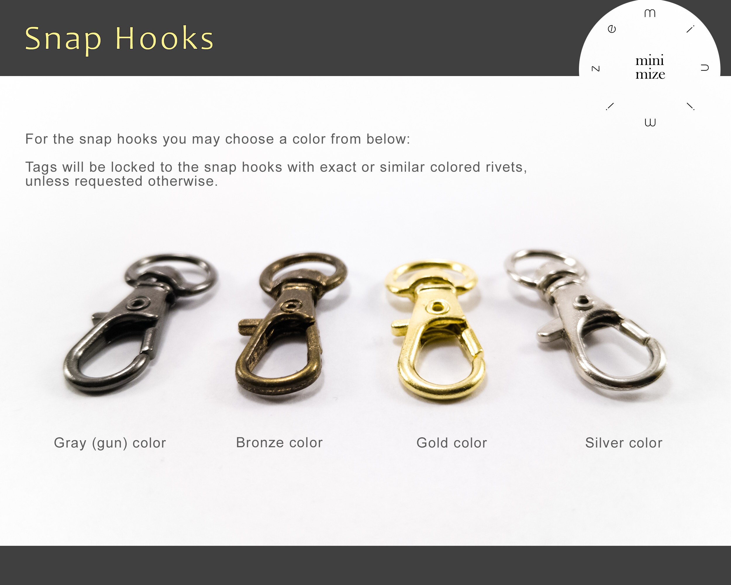 Personalized Tags for Zipper Pull Set of 5 Tags for Gifts Etsy