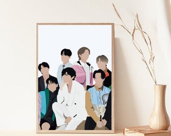 Bts Painting Etsy