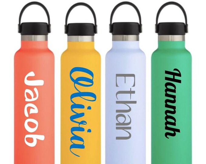 Name Sticker for Hydro Flask / Vinyl Hydro Flask Sticker / Name Decal