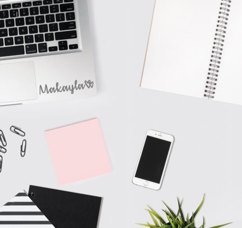 Custom Name Sticker for Laptop / Persononalized Vinyl Name Etsy