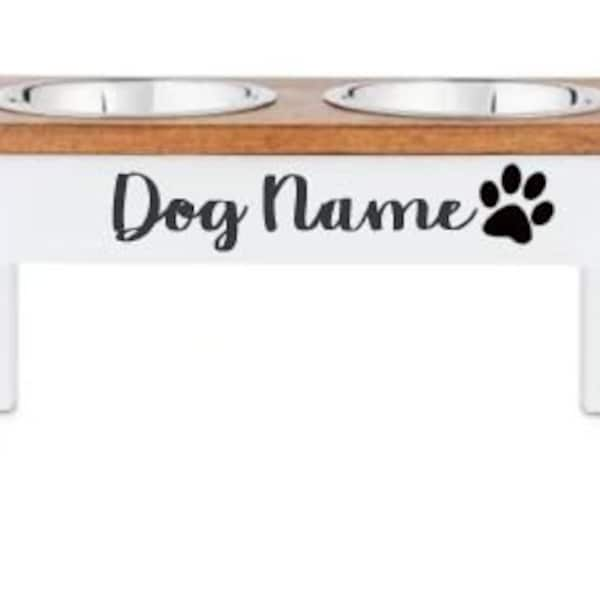 Custom dog name label for dish, Dog Bowl Decal, Personalized Dog Bowl Decal, Pet Food Label, Furbaby Dog Dish Label