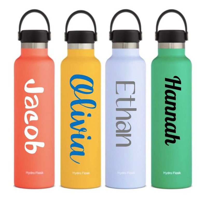 Name Sticker for Hydro Flask / Vinyl Hydro Flask Sticker / Etsy