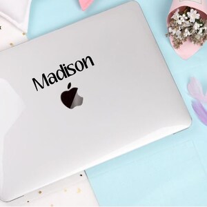 Custom Name Sticker for Laptop / Persononalized Vinyl Name Sticker for ...