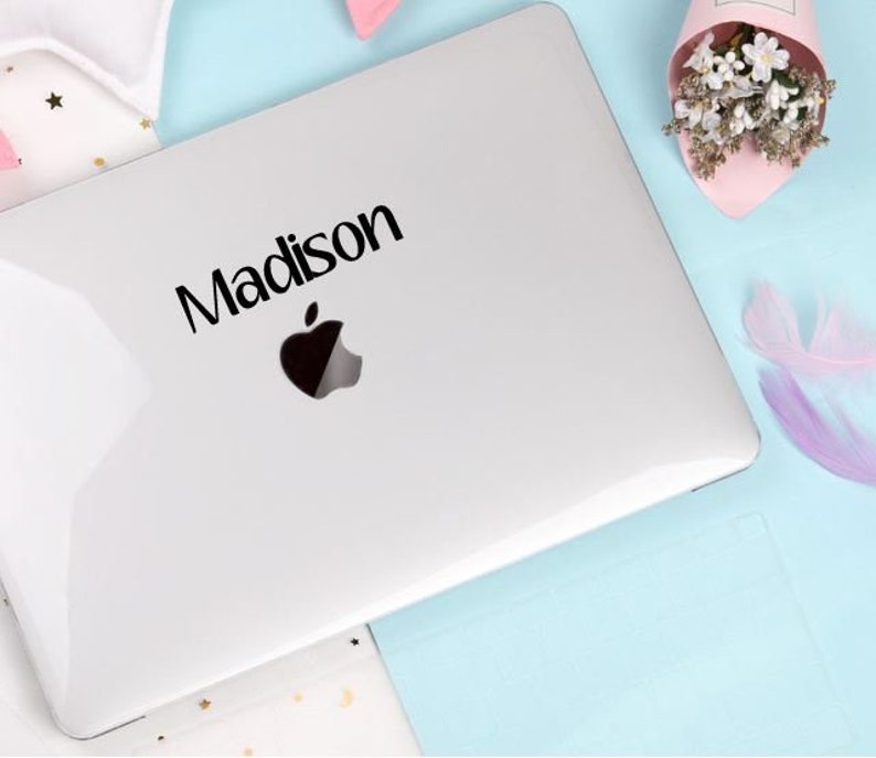 Custom Name Sticker for Laptop / Persononalized Vinyl Name Etsy