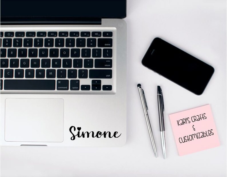 Custom Name Sticker for Laptop / Persononalized Vinyl Name Etsy