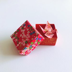 Origami Crane in Origami Gift Box for Paper Anniversary Gift, Wedding Gift, Mothers Day Gift, Birthday Gift image 3