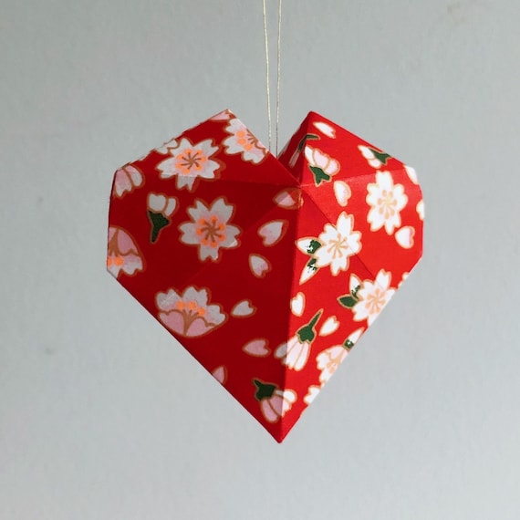 Déco Cœur Origami En Bois 20 Cm – Neuf, Marque MegaCrea DIY
