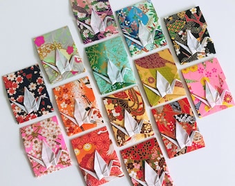 Japanese Origami Crane Envelope Set of 3, 5, 7, 10, Japanese Gift, Thank You Gift, Party Favours, Wedding Favours