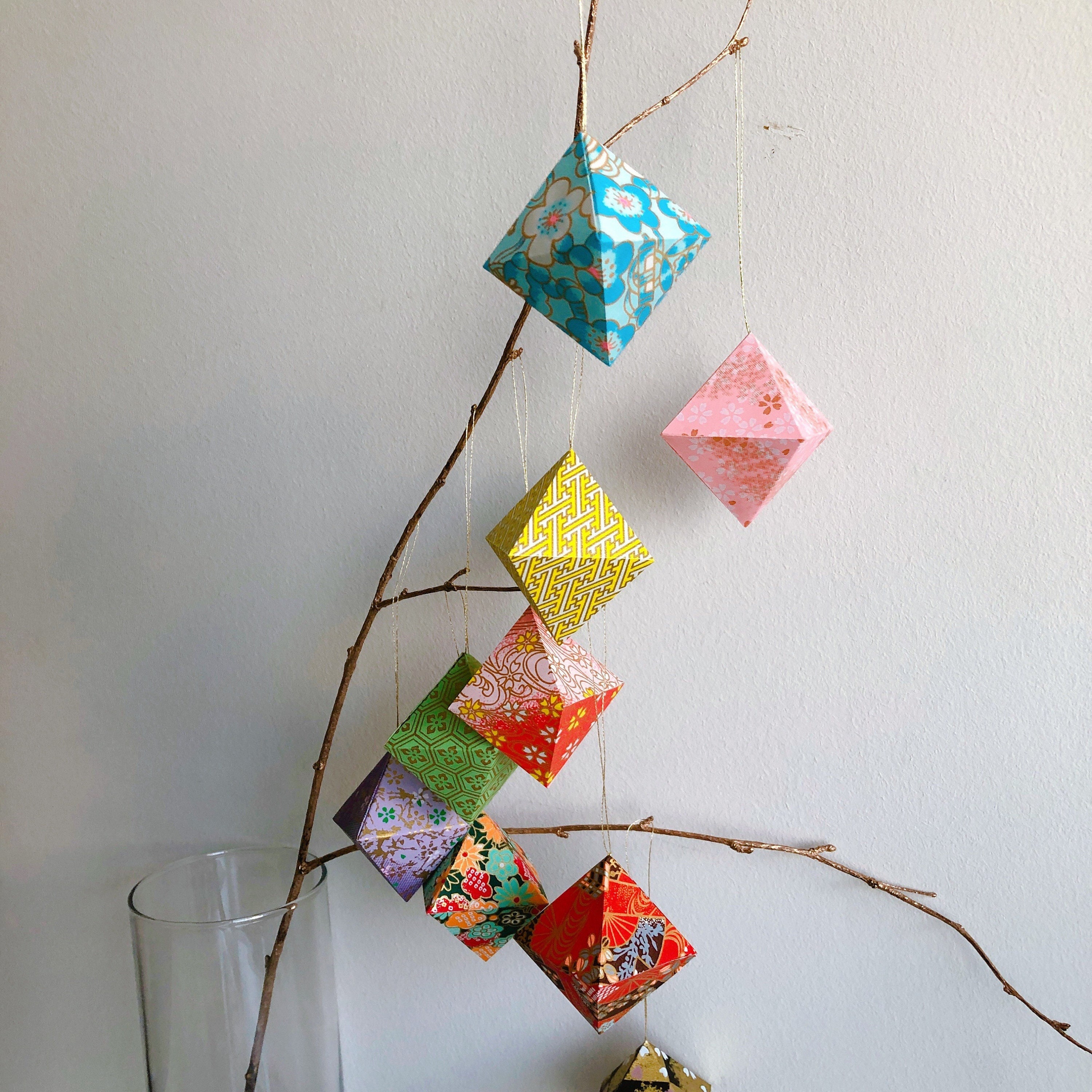 Japanese Origami Ornament Set of 5 10 15 and 20 Paper - Etsy Canada