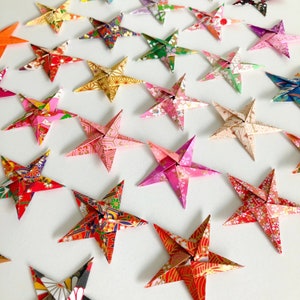 Set di stelle origami da 5, 10, 15, 20, stelle di carta, decorazioni per feste, decorazioni natalizie origami, decorazioni natalizie ecologiche e regalo