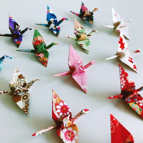 Faveurs de mariage de grue en origami, décorations de grue en papier, cadeau en papier japonais