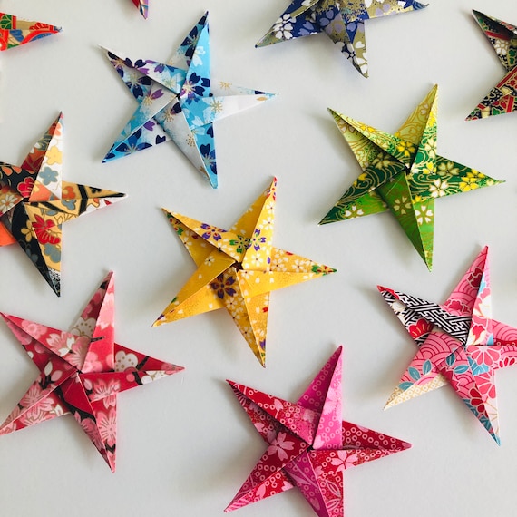 2160 Tiras De Papel Origami Estrella - 4 Diseños Constelación | Manualidades, Regalo, Decoración | Papel Plegable Colorido