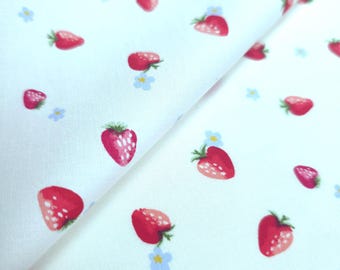 Tela de algodón color fresa cortada a medida, tela elástica para camisas azul claro de 58 pulgadas.