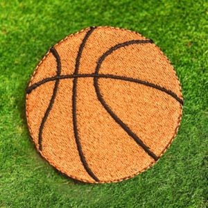 Basketball Embroidery Patch, Baseball Patch, Sports Patch, Basketball, Sew on Patch, Iron on Paych, Basketball Team