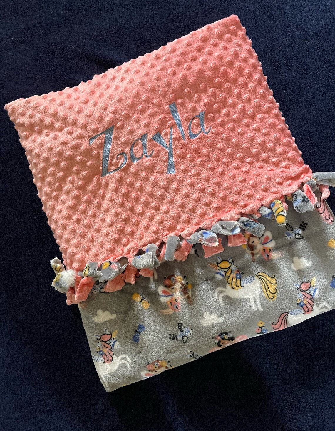 Custom Name Embroidery Blanket, Personalized Blanket Etsy