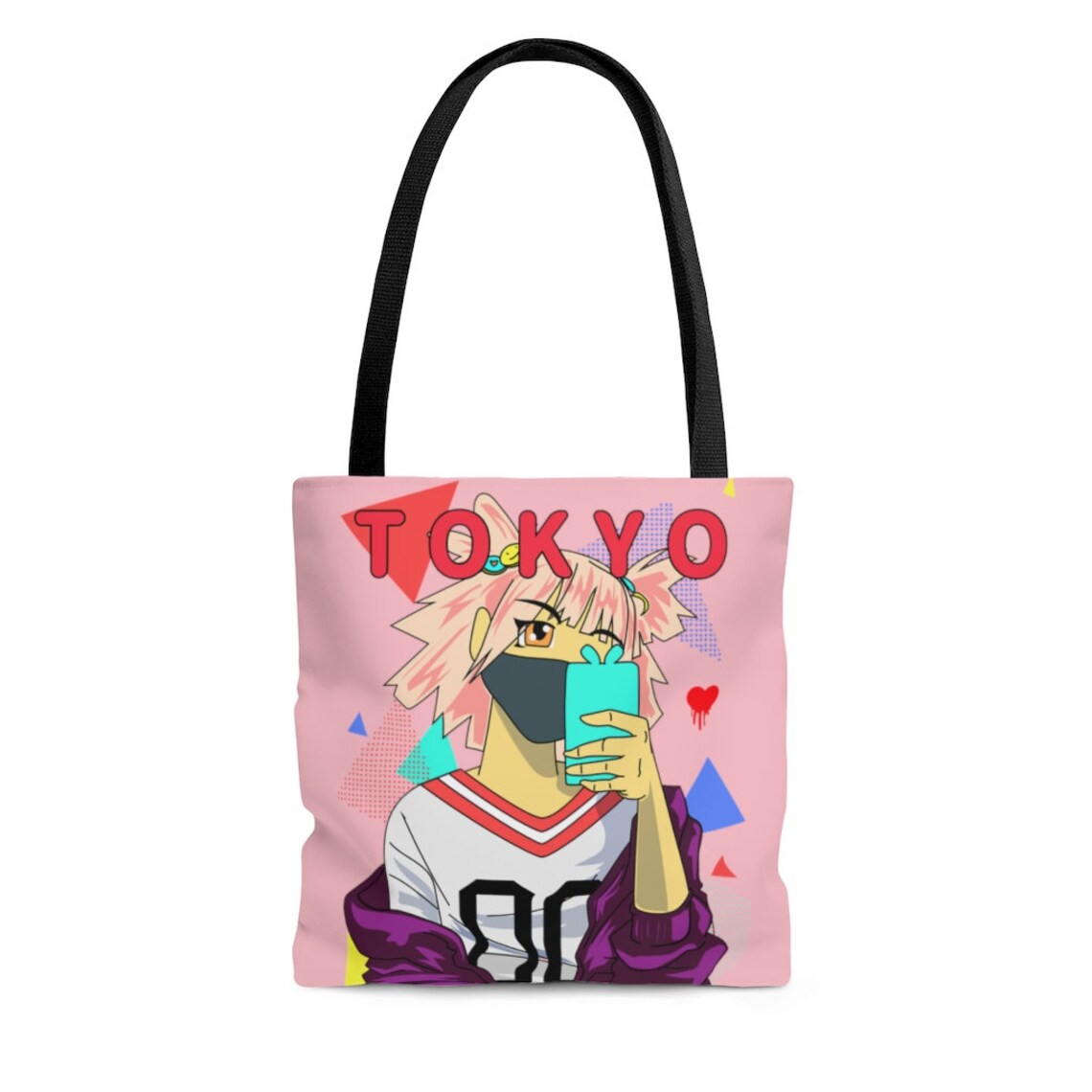 Kawaii Anime Girl Tote Bag / Shoulder Weekender Bag Anime Etsy