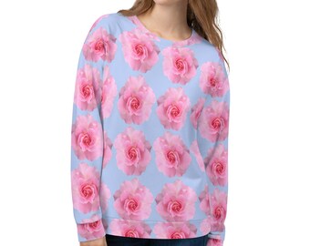 pink rose sweatshirt