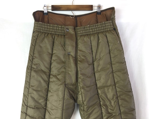 Vintage Quilted Brown 70’s Insulated Refrigiwear