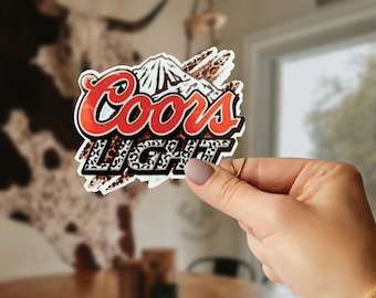 Cheetah print beer Sticker