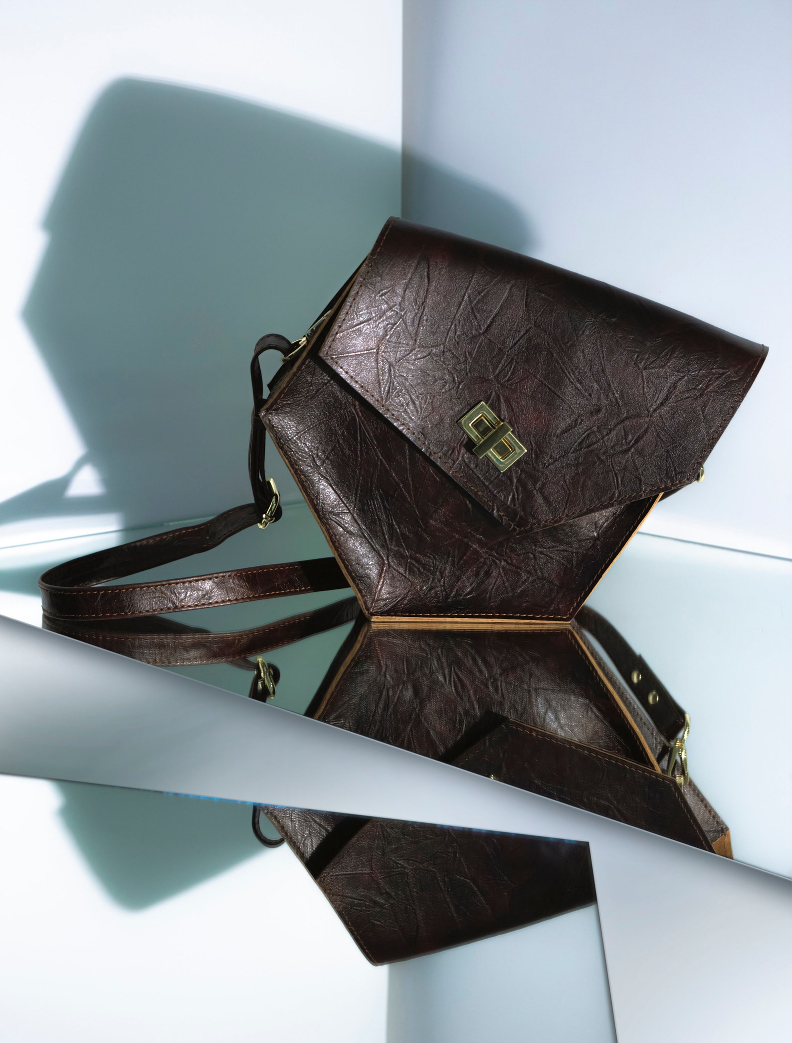 Unique leather sholder bag designer bag black leather bag | Etsy