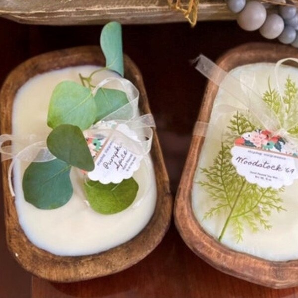 Dough Bowl Candle Etsy