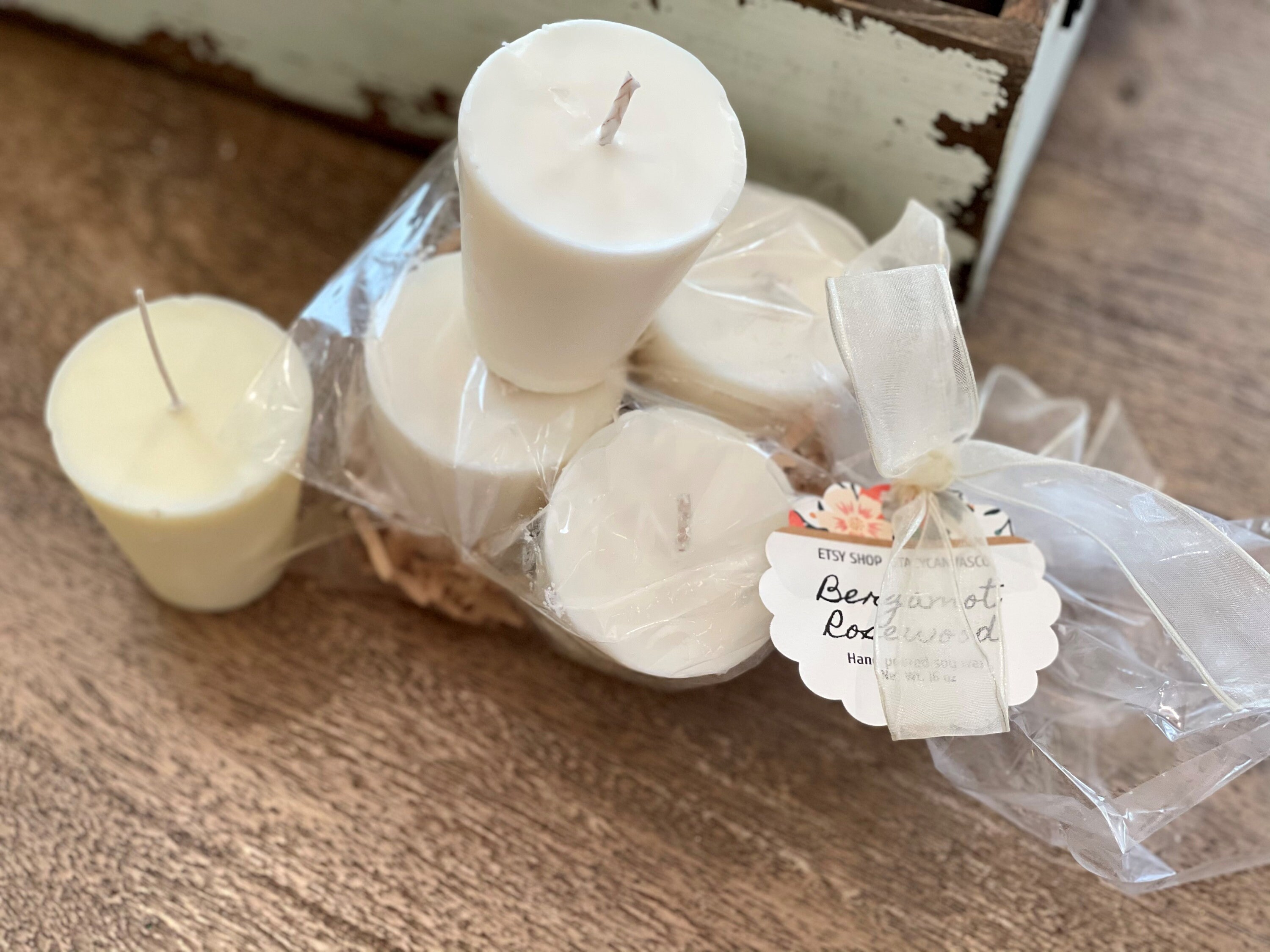 Sugar mold flat bottom candle refills. 4oz hand poured soy Etsy