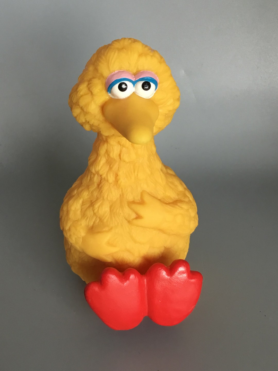 Vintage Sesame Street Big Bird Baby Squeaky Toy 1970s, Playskool