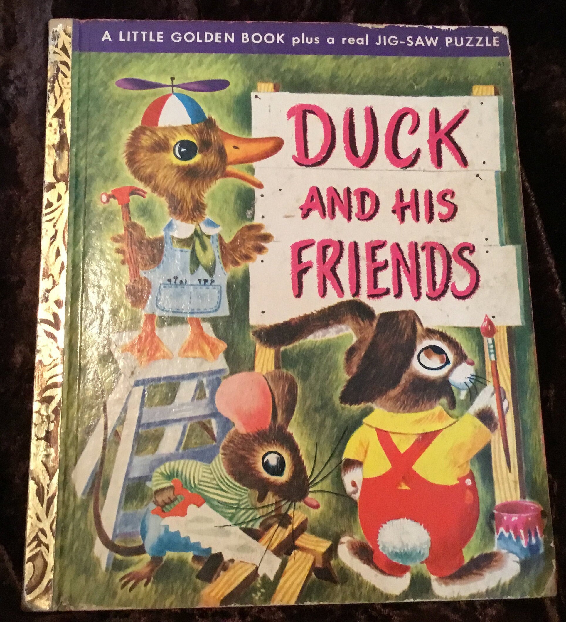 Vintage childrens book Duck and His Friends 1949 A Little | Etsy