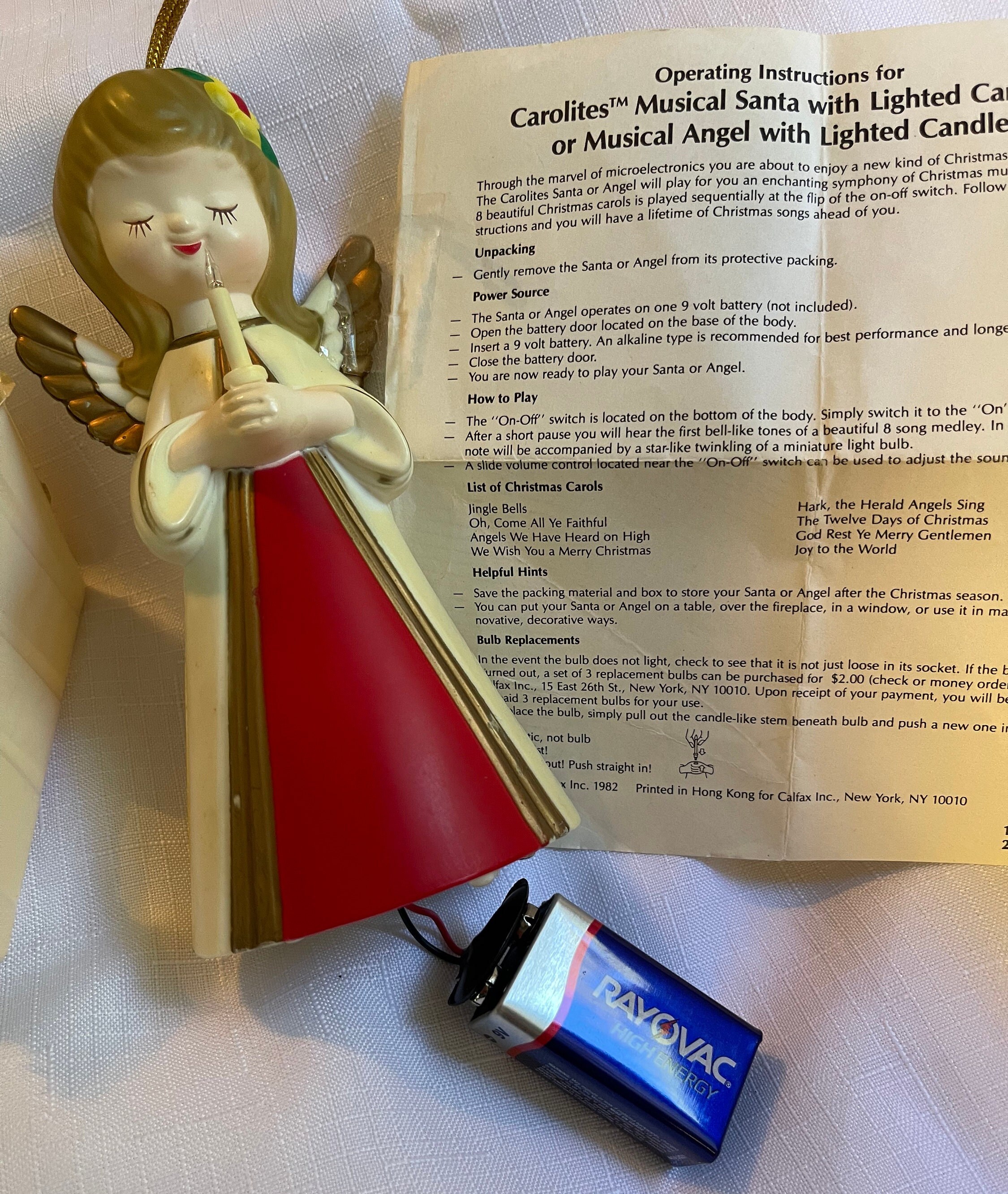 Vintage Carolines Calfax Musical Angel Vintage Christmas Etsy