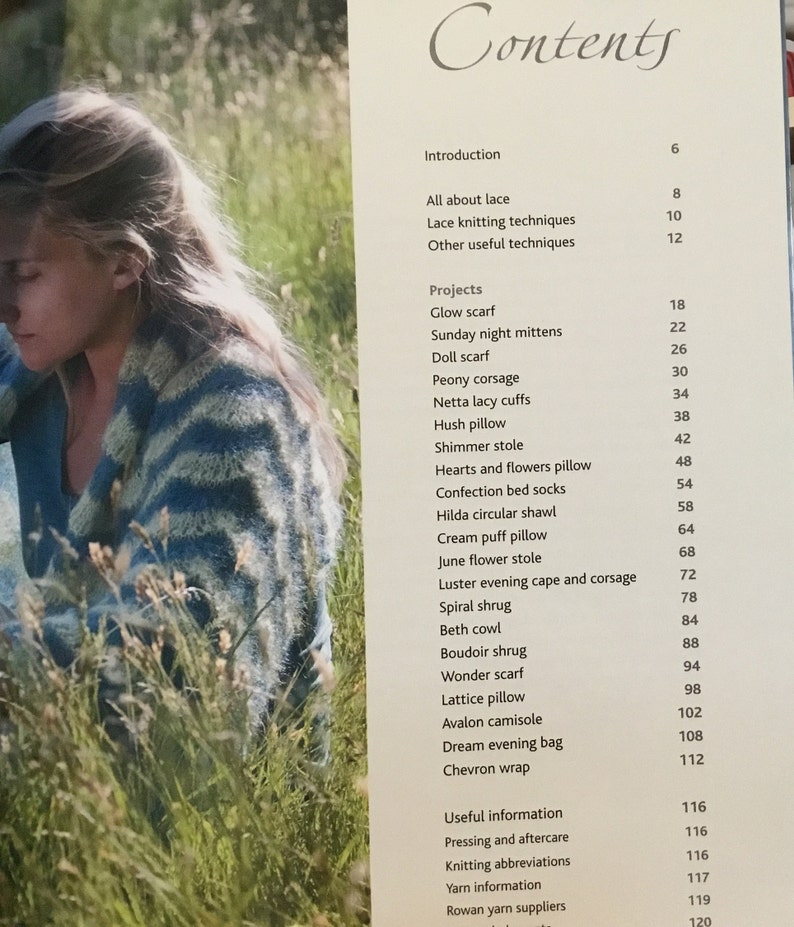 Luxurious Mohair-Silk Yarns 20 Delicate Projects inSoft Knitting BookLACY KNITS by Alison Crowther Smith